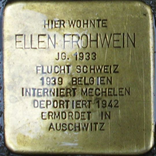 Stolperstein en memoria de Ellen Frohwein