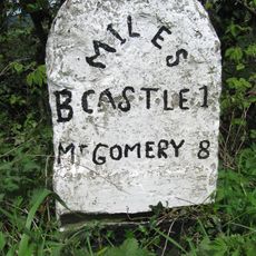 Milestone Approximately 220 Metres To South Of Heblands Cottage