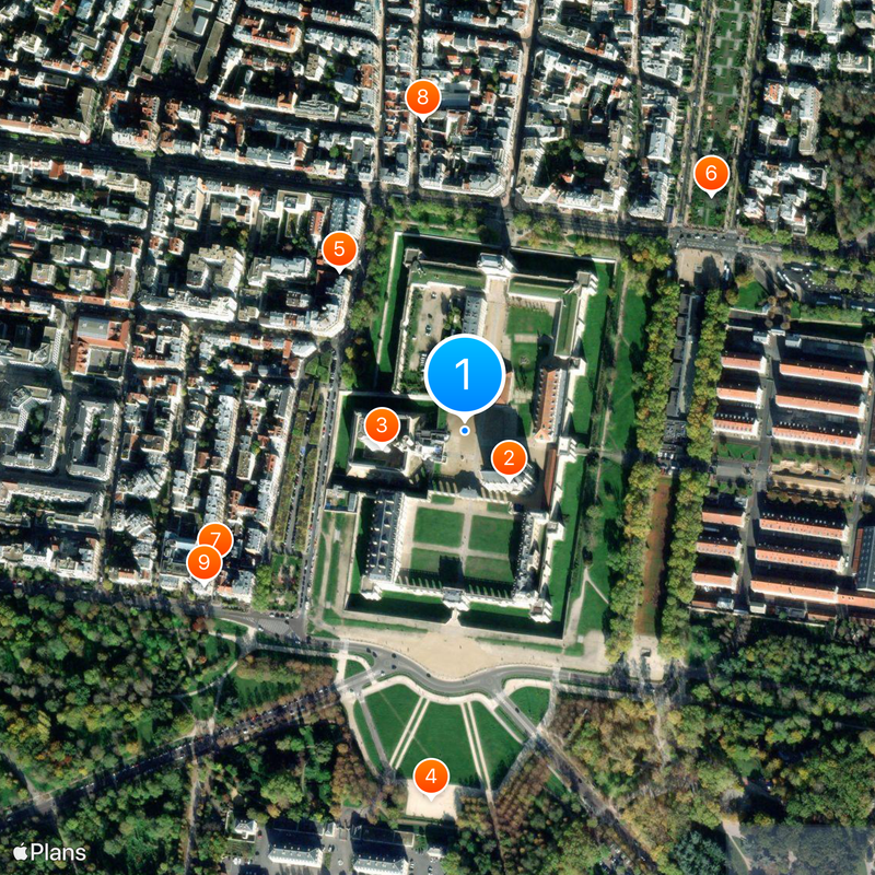 Zamek Vincennes Mapa