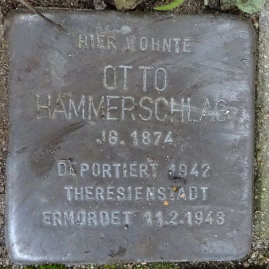 Stolperstein en memoria de Otto Hammerschlag