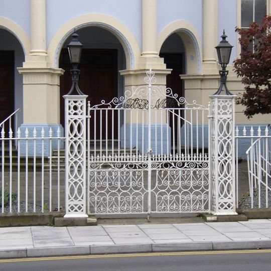 Forecourt Dwarf Wall And Railings To Tabernacle Church And To Tabernacle Church School