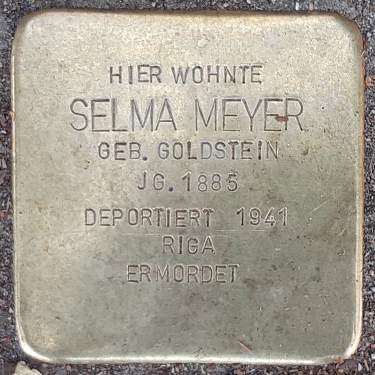 Stolperstein für Selma Meyer