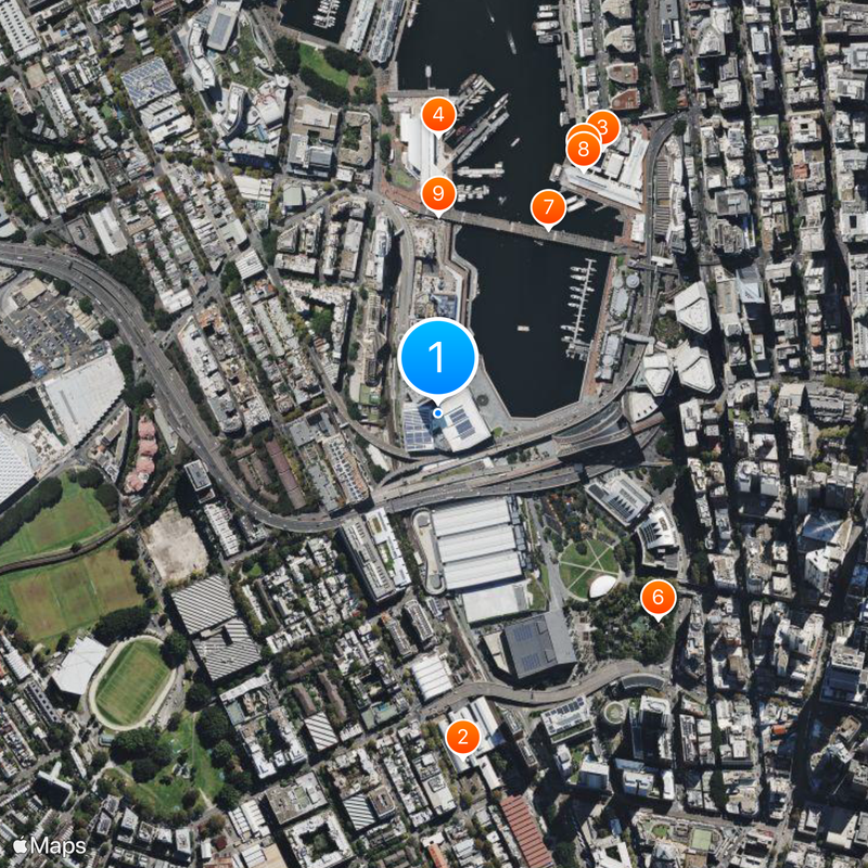 International Convention Centre Sydney Map