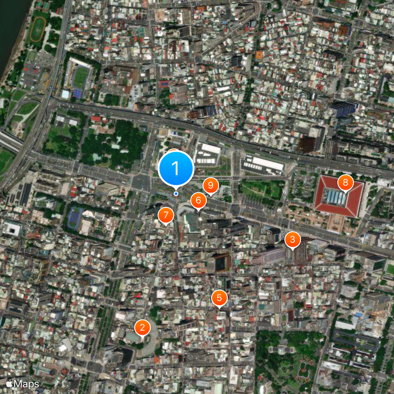 North Gate of Taipei City Carte