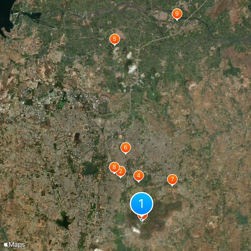 Chamundi Hills Map