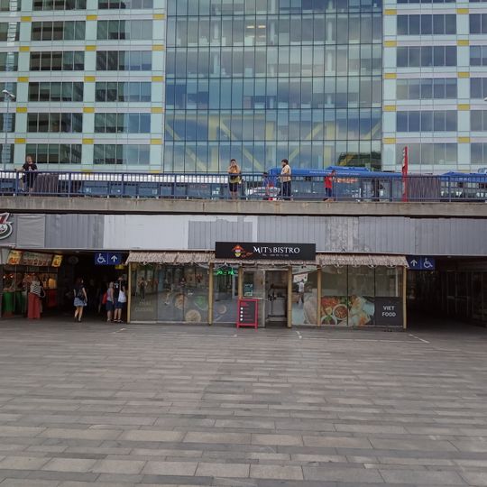 Bridge of Olbrachtova street at Budějovická metro station