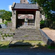 Lychgate, Steps, Mounting Block, Style And Retaining Wall To East South East Of Church Of St David