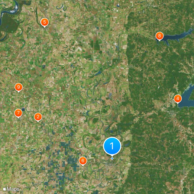 Tallahatchie River Map