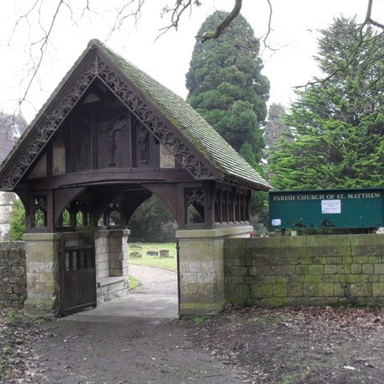 Churchyard Boundary Wall With Lychgate And Service Building
