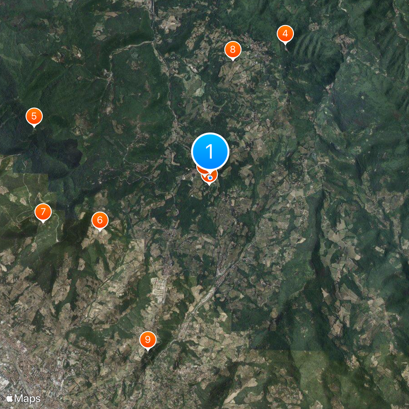 Coloso de los Apeninos Mapa