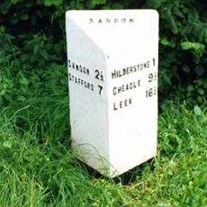 Milepost, Hilderstone Cross Roads (jct with B5027)