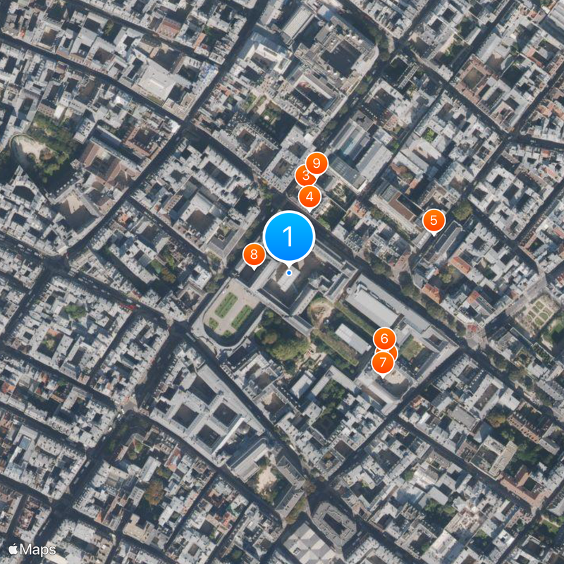 Hôtel de Soubise Carte