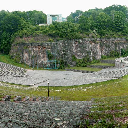 Monument and open-air theatre at St. Anne Mountain