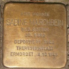 Stolperstein dedicated to Sabine Marchbein