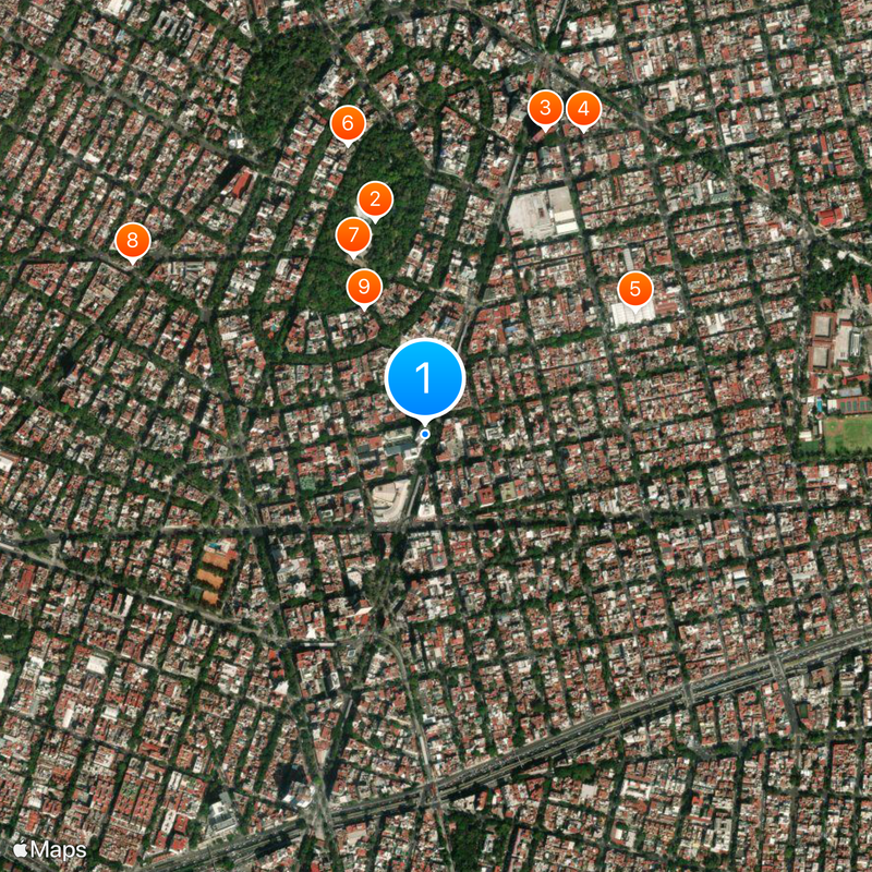 Instituto Nacional de Antropología e Historia Map