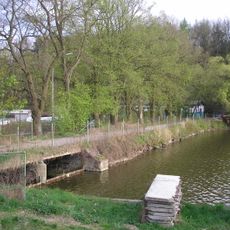Most přes výpusť Borovinského rybníka