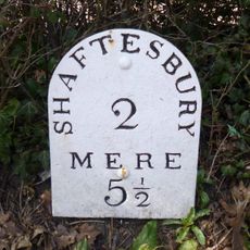 Milepost, opp. village hall exit