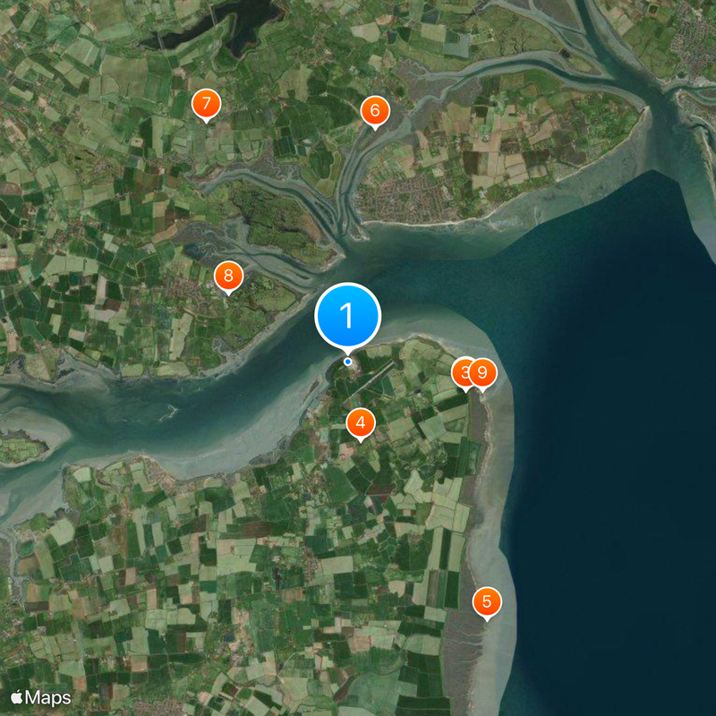 Bradwell nuclear power station Map
