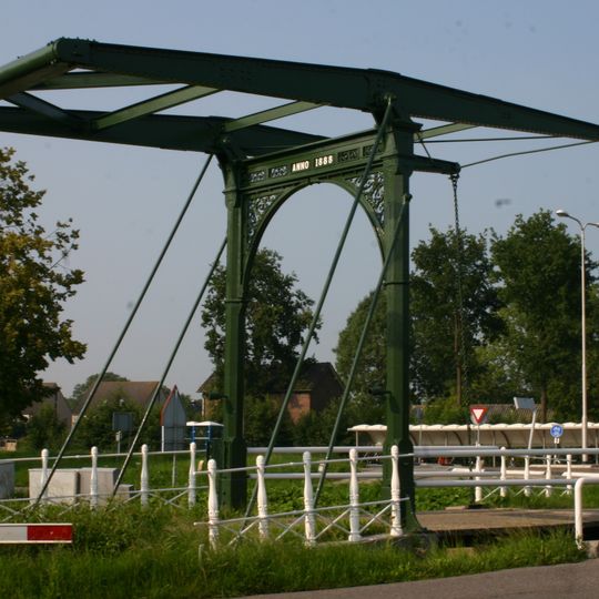 Verkeersbrug, noordelijk, ensemble van twee ophaalbruggen van het Hollandse-type