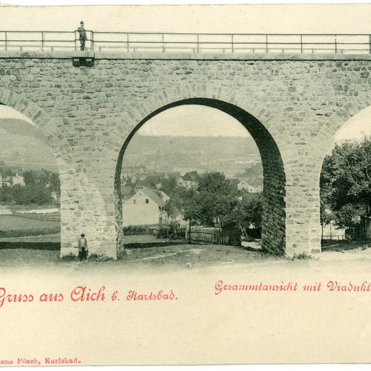 Železniční most přes ulici J. Truhláře v Doubí