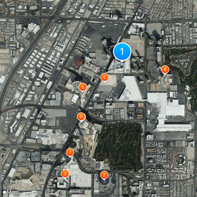 Fontainebleau Resort Las Vegas Mapa