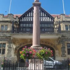 Boundary Wall, Railings And War Memorial To South Of Town Hall