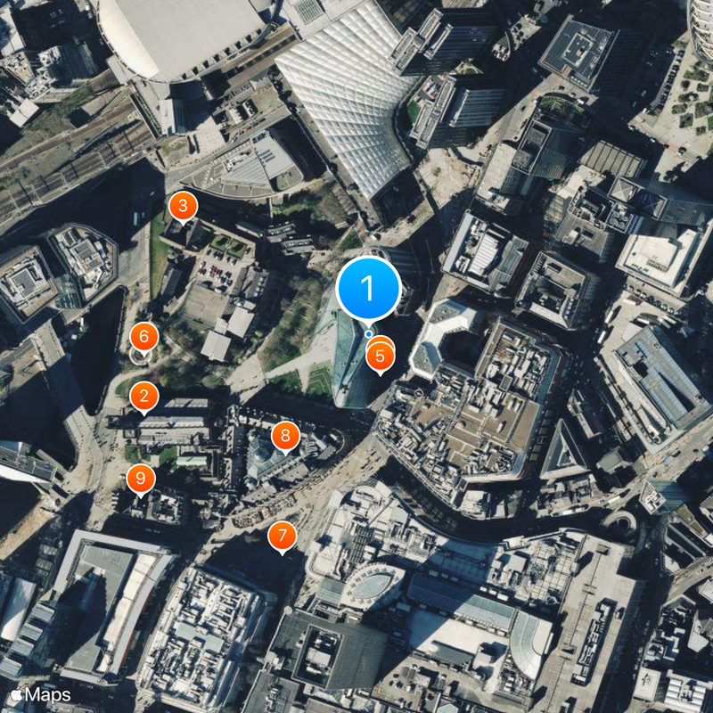 National Football Museum Hall of Fame Map