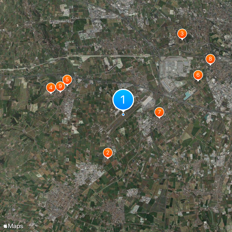 Verona Villafranca Airport Map