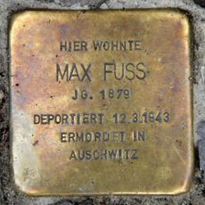 Stolperstein en memoria de Max Fuss