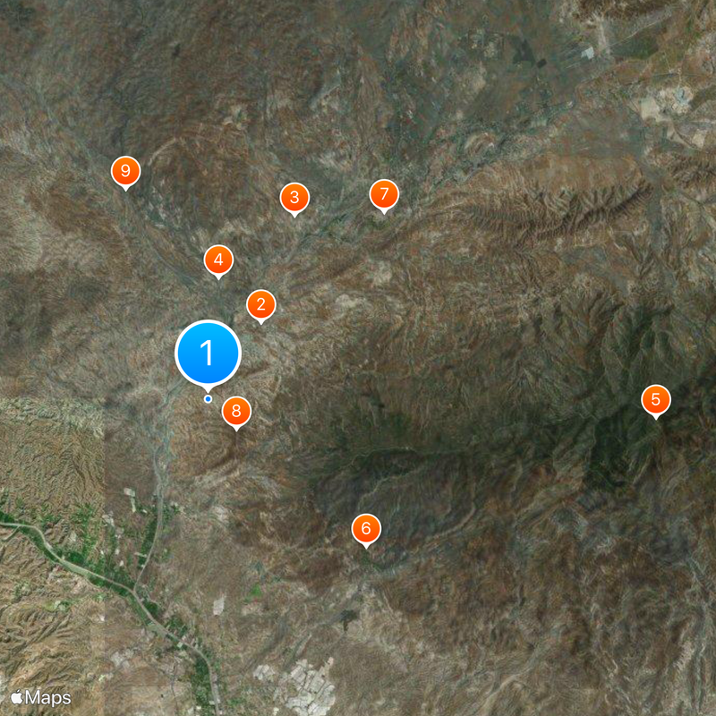 Désert de Tabernas Carte