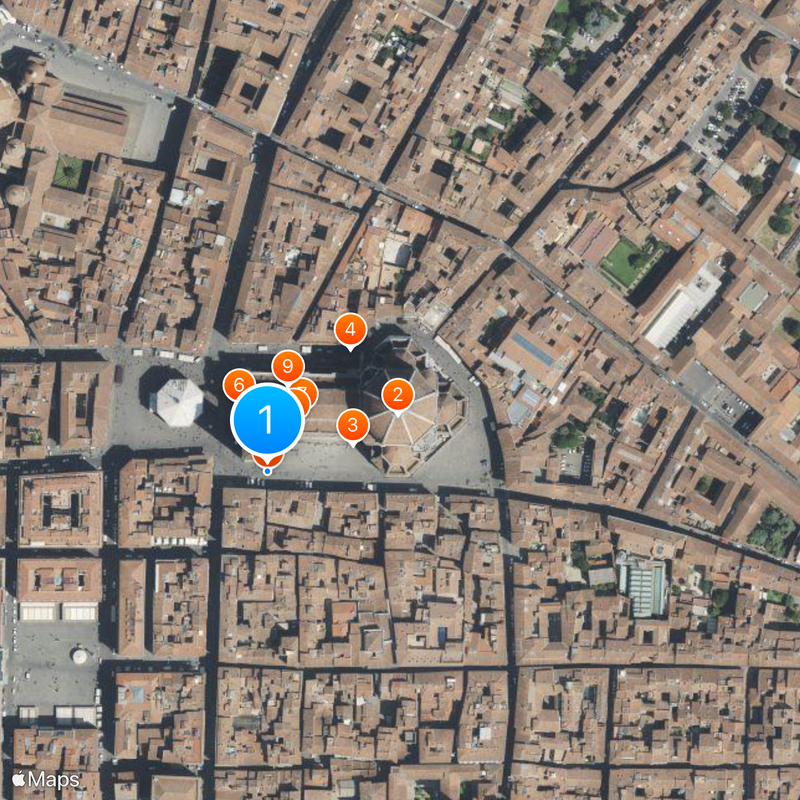 Brunelleschi's Kuppel Karte