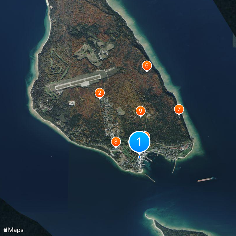 Mackinac Island Mapa