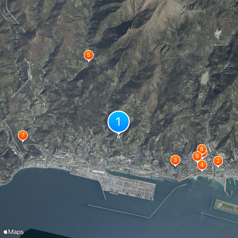 Italian Riviera Map