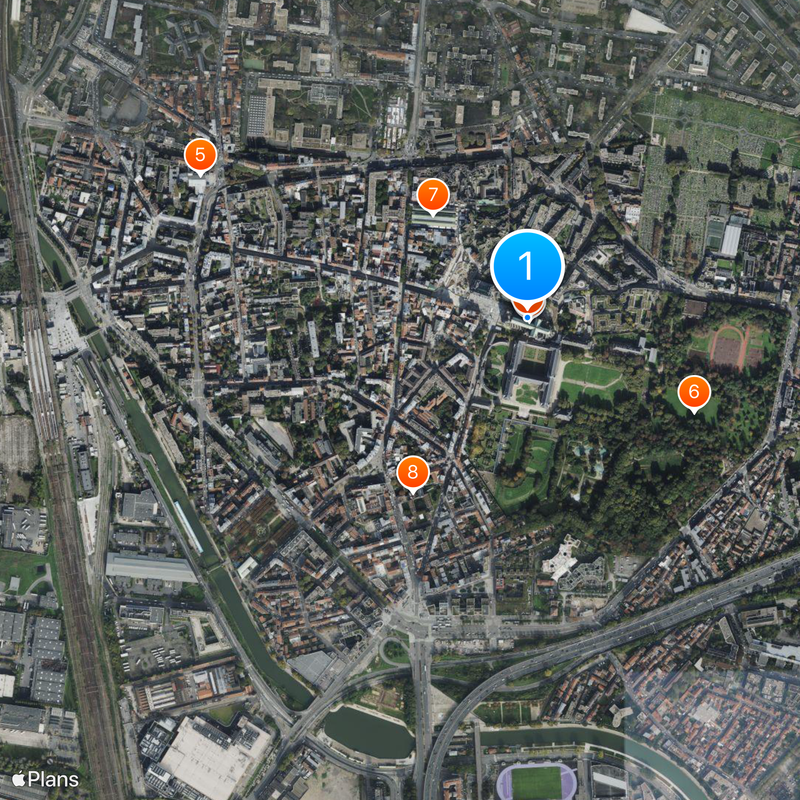 Kathedrale von Saint-Denis Karte