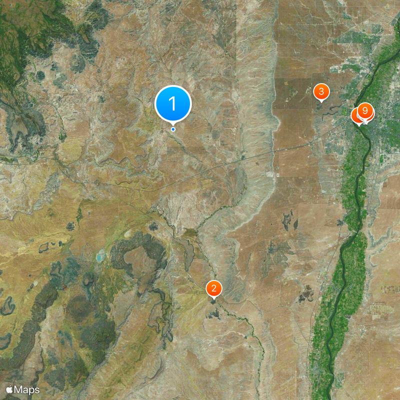 To'Hajiilee Navajo Chapter Map