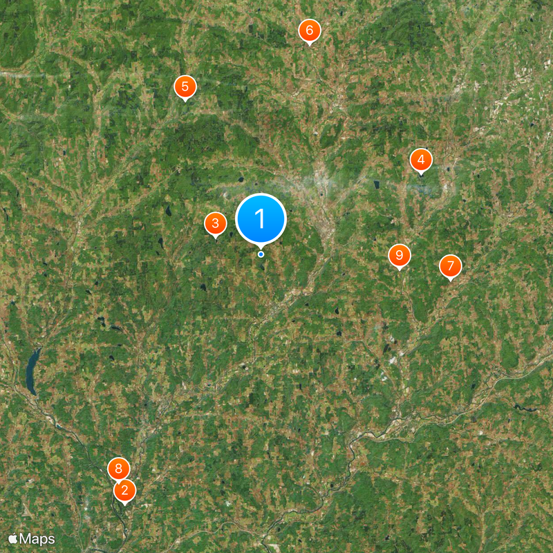 Contea di Chenango Mappa