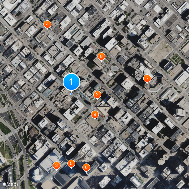 16th Street Mall Mapa