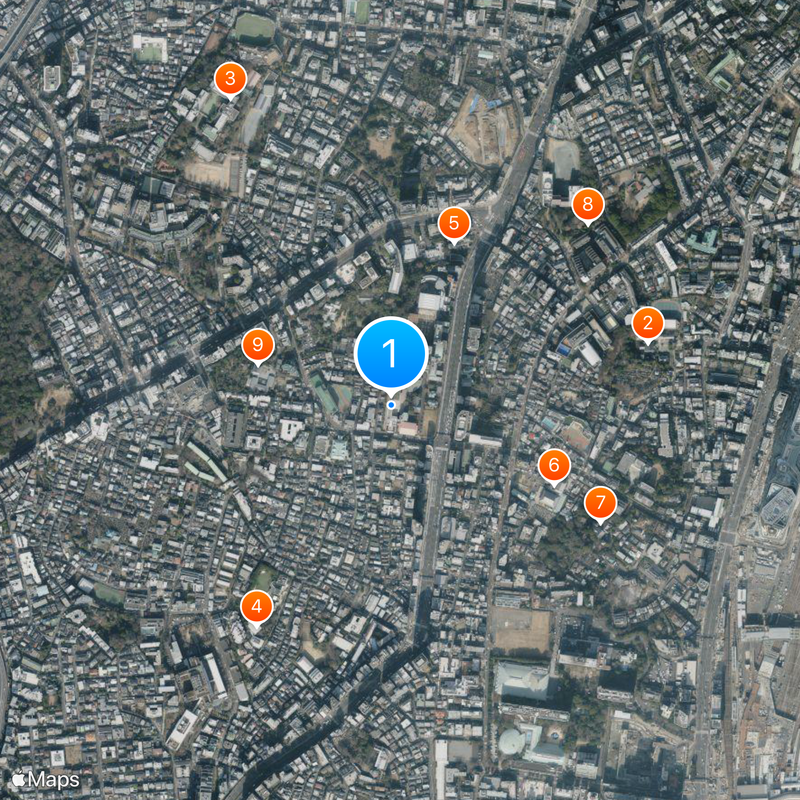 Meiji Gakuin Senior High School Map