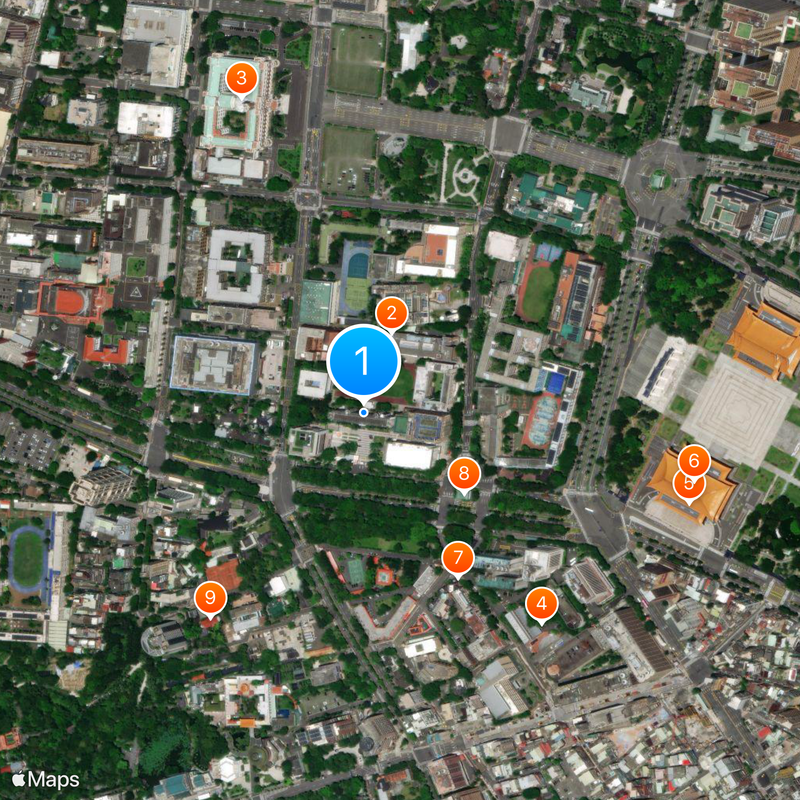 University of Taipei Map