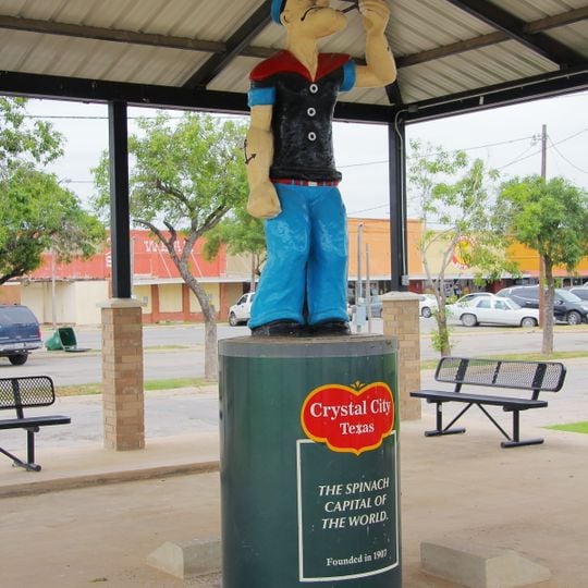 Popeye statue in Crystal City