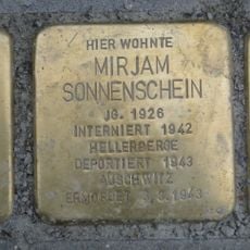 Stolperstein dedicated to Mirjam Sonnenschein