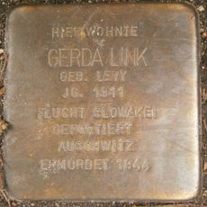Stolperstein dedicated to Gerda Link