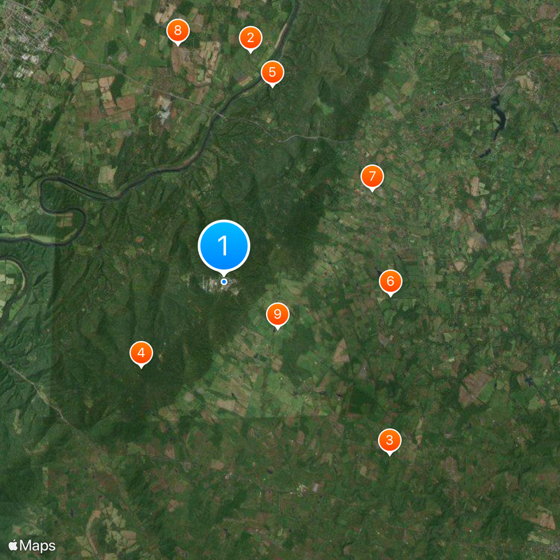 Mount Weather Emergency Operations Center Map