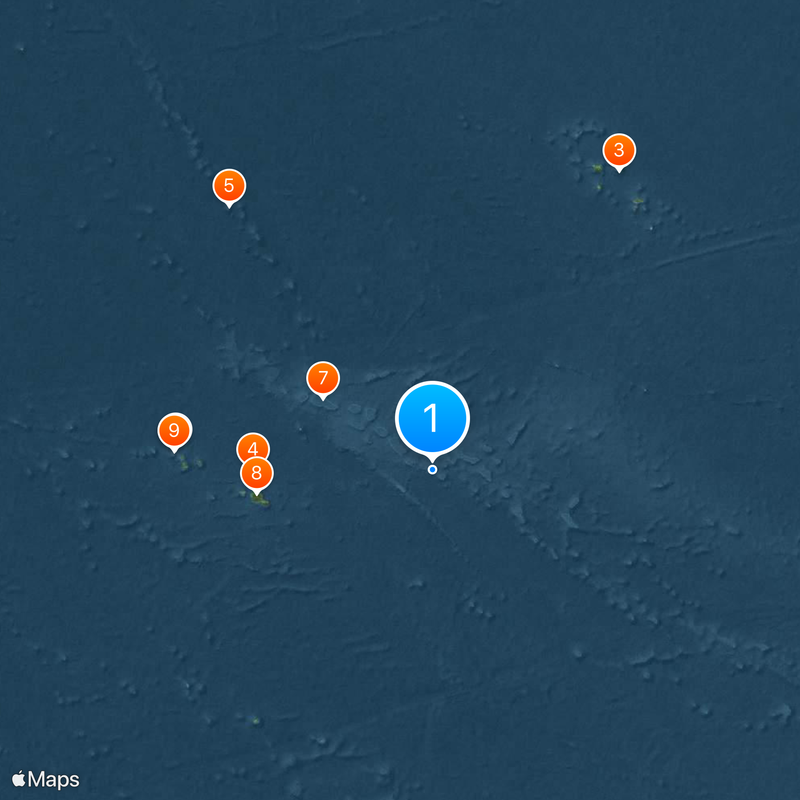 Französisch-Polynesien Karte