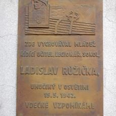 Ladislav Růžička memorial plaque