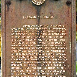 Battle of Sambat historical marker