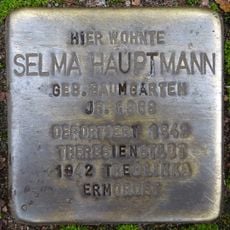 Stolperstein dedicated to Selma Hauptmann