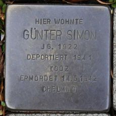 Stolperstein dedicated to Günter Simon