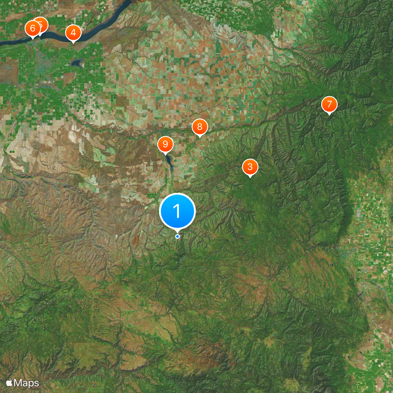 Condado de Umatilla Mapa