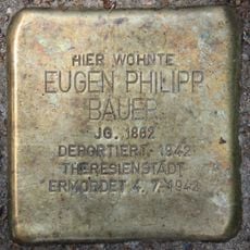 Stolperstein à la mémoire d’Eugen Philipp Bauer